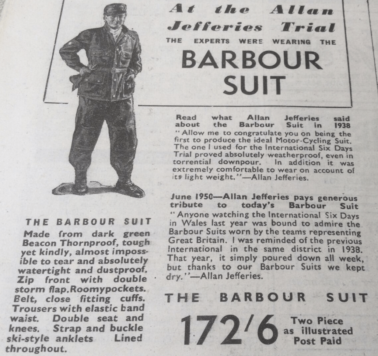 AJ Barbour suit